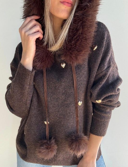 Sudadera Maider chocolate