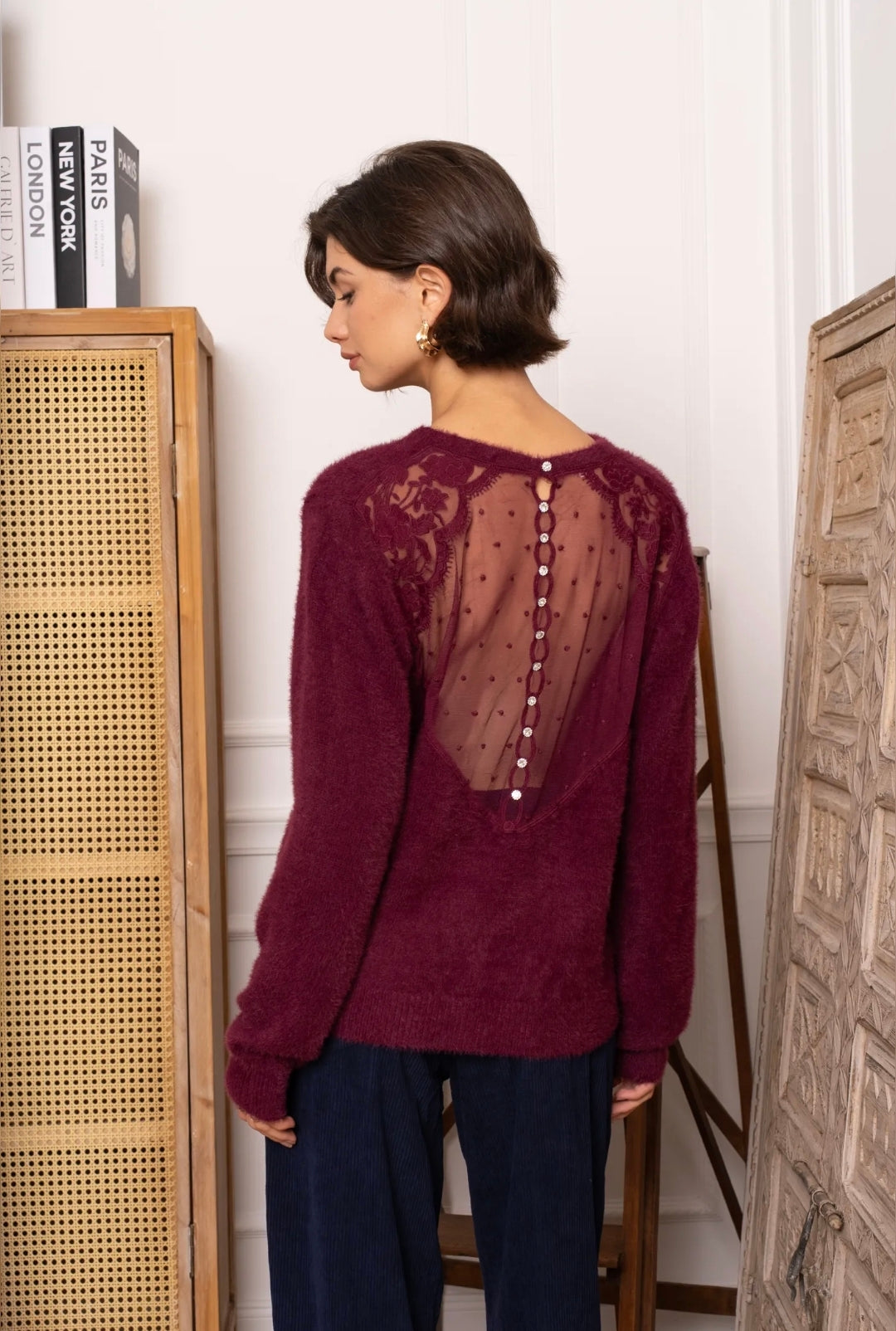 Jersey Fiona burdeos