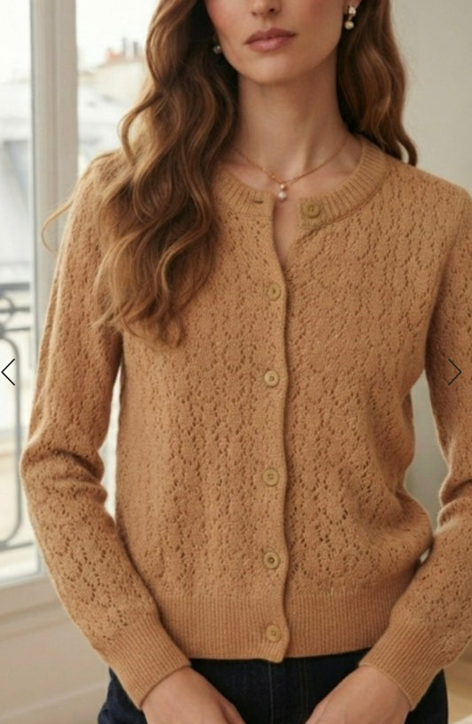 Cárdigan Eloísa camel