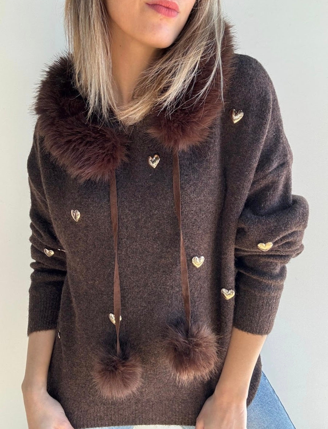 Sudadera Maider chocolate