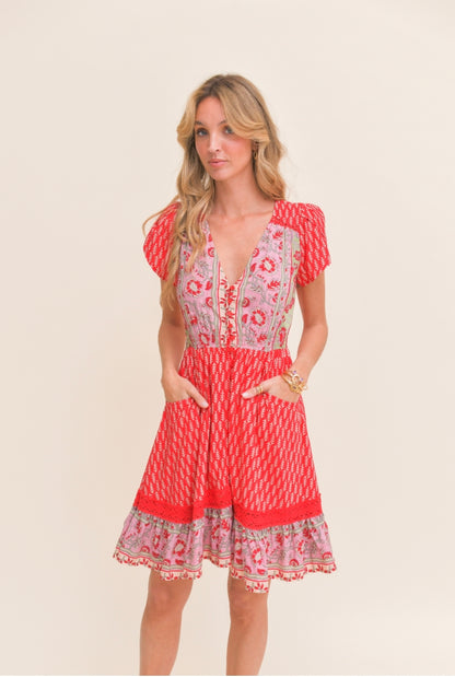 Vestido Zelie carmen mini jaase
