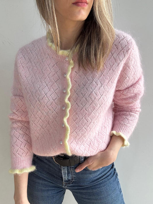 Cárdigan Dominique rosa