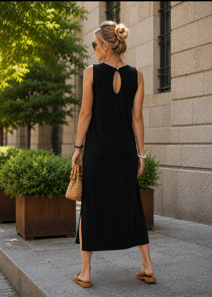 Vestido lágrima negro