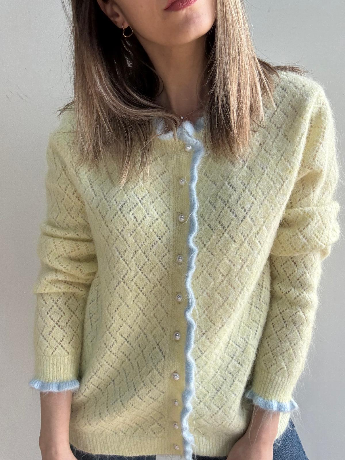 Cárdigan Dominique amarillo