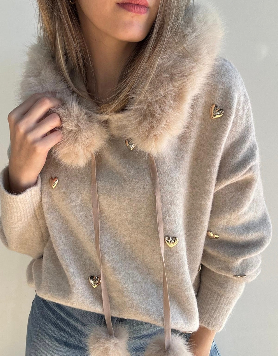 Sudadera Maider beige