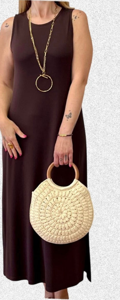 Vestido lágrima chocolate