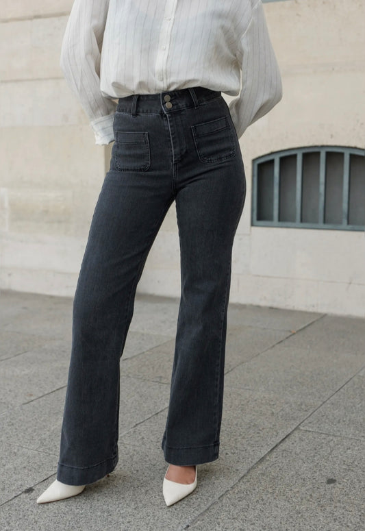 Elena denim negro