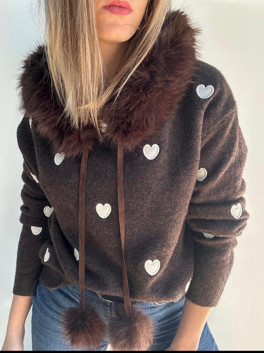 Sudadera sweetheart chocolate