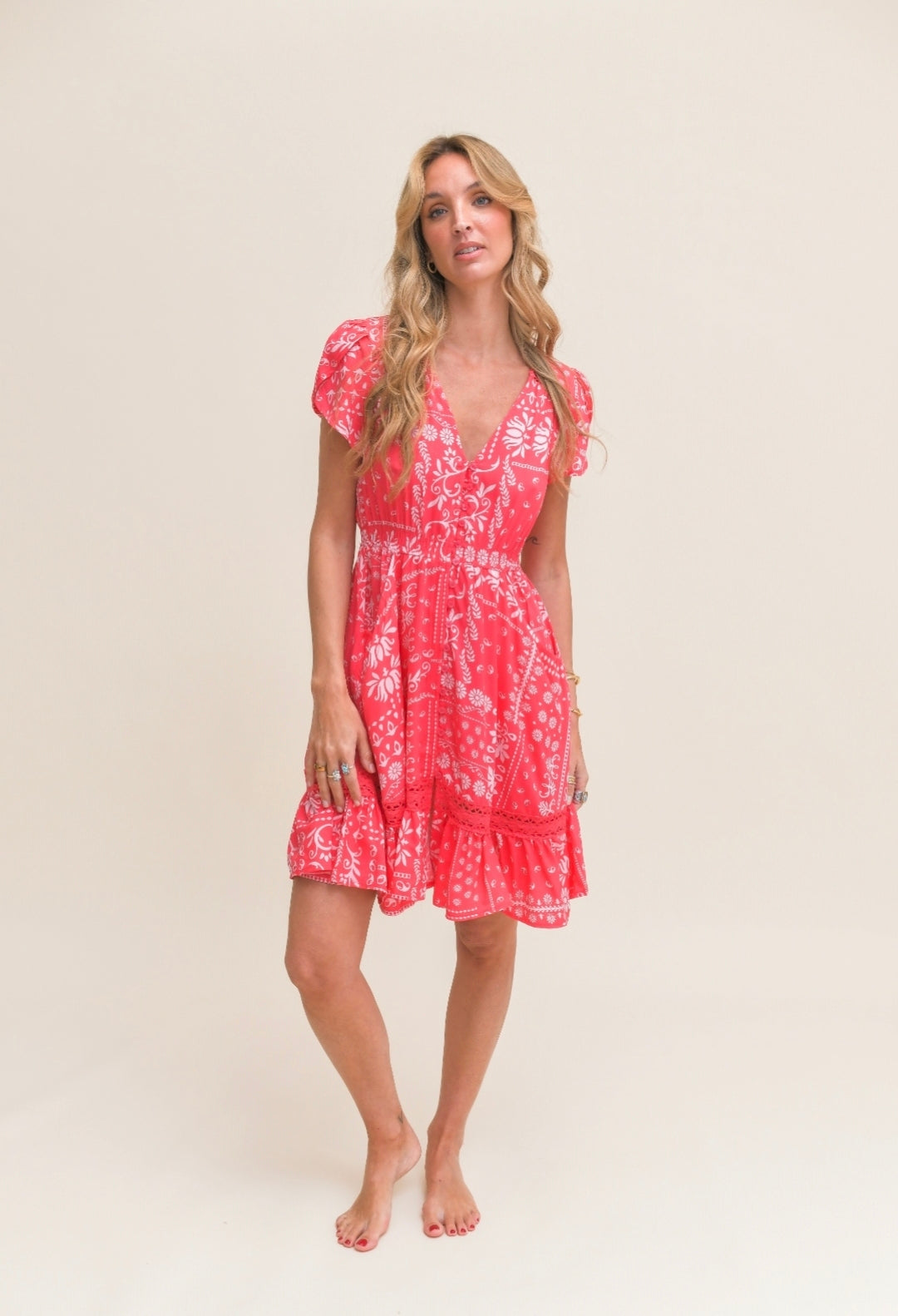 Vestido Hibisca carmen mini jaase