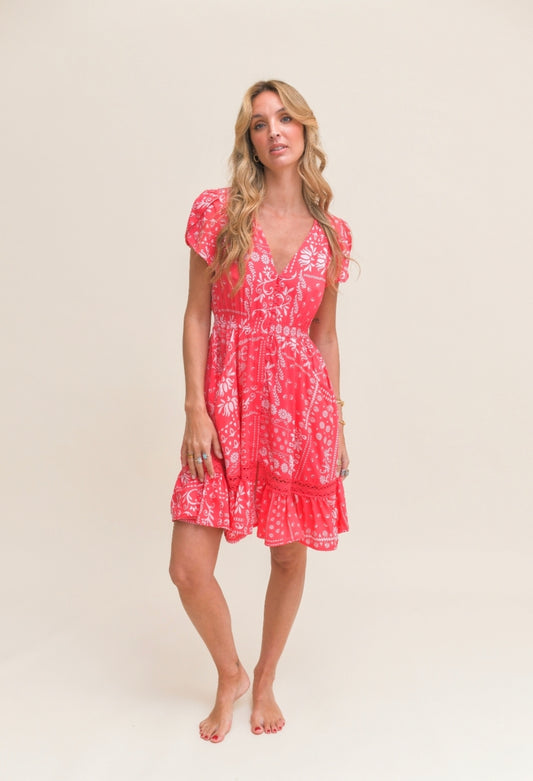 Vestido Hibisca carmen mini jaase