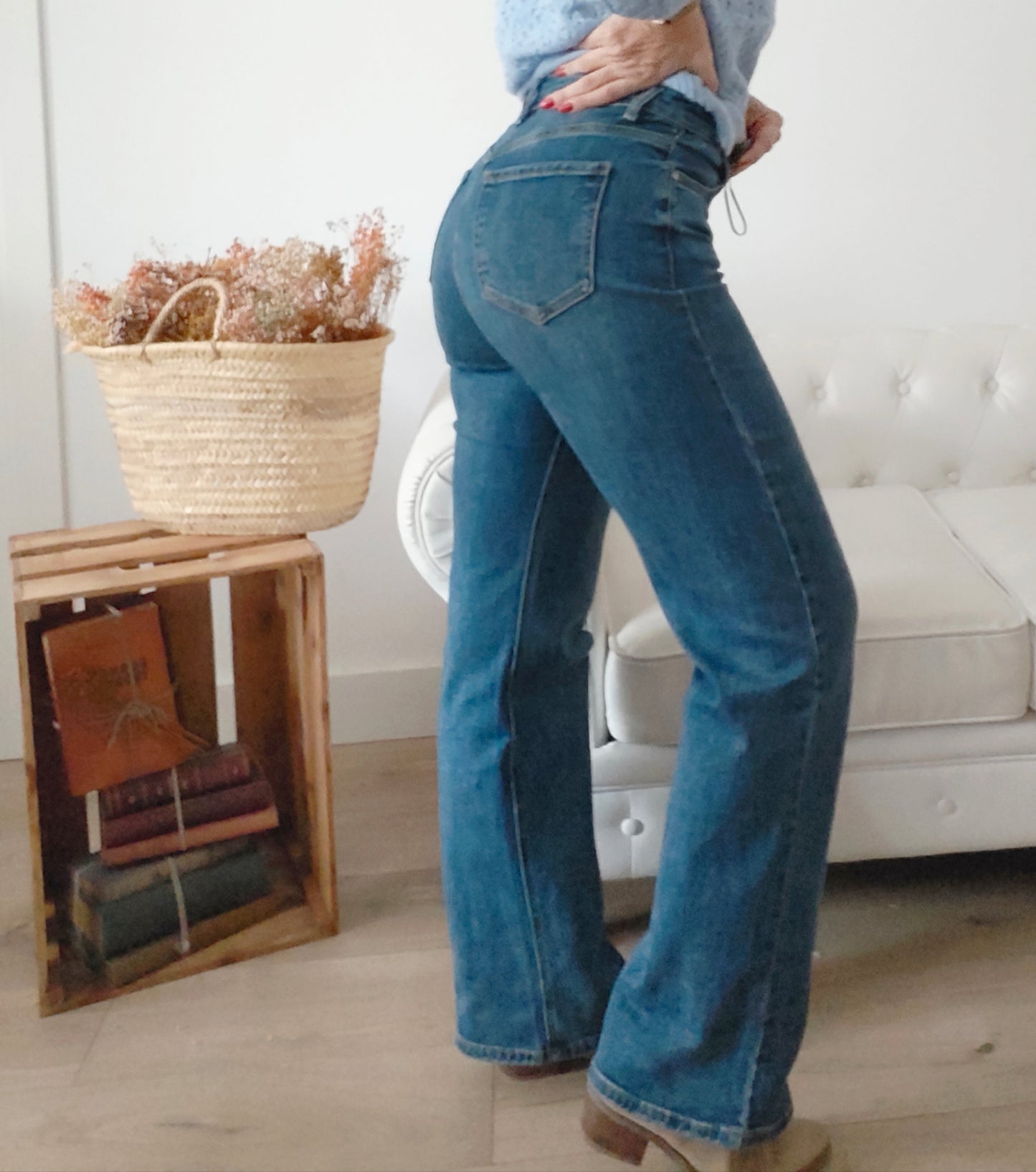 Jeans basic wideleg